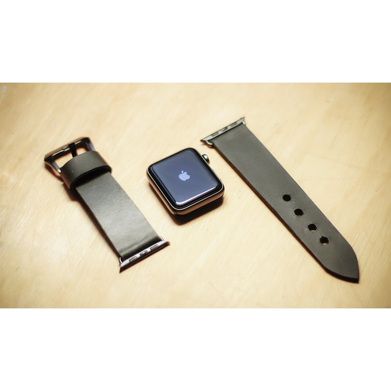 Ремешок для Apple Watch 40-44 black leather