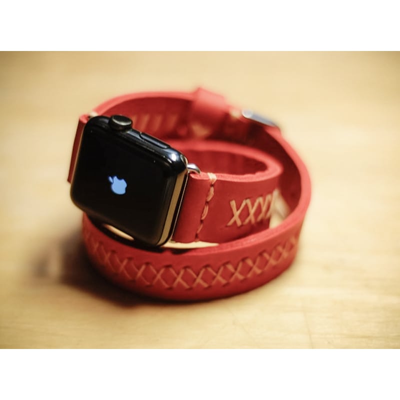 Ремешок для Apple Watch 40-44 red leather