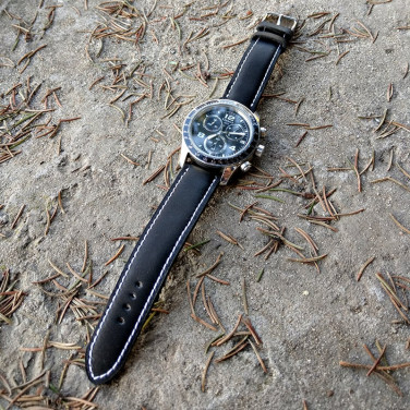 Ремешок для часов натуральная кожа Watchband Рattern black leather
