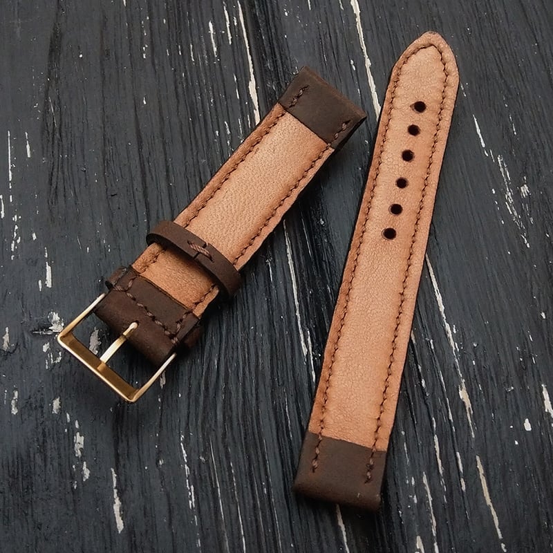 Шкіряний ремінець для годинника Cinnamon brown leather