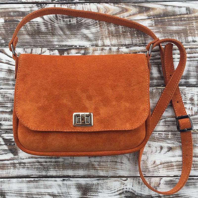 Сумка жіноча Cross-body bag brown leather