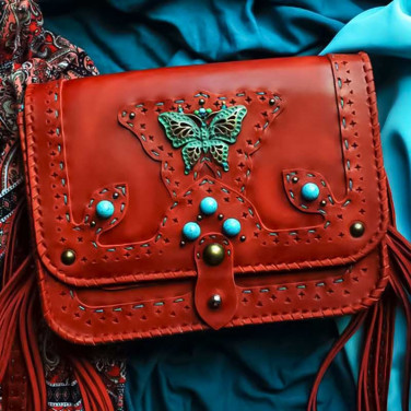 Сумка жіноча Saddle Bag Maharani brown leather