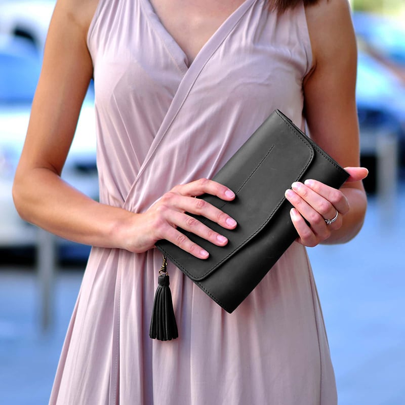 Сумка жіноча Combi Clutch black leather