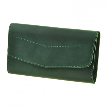 Сумка женская Combi Clutch green leather