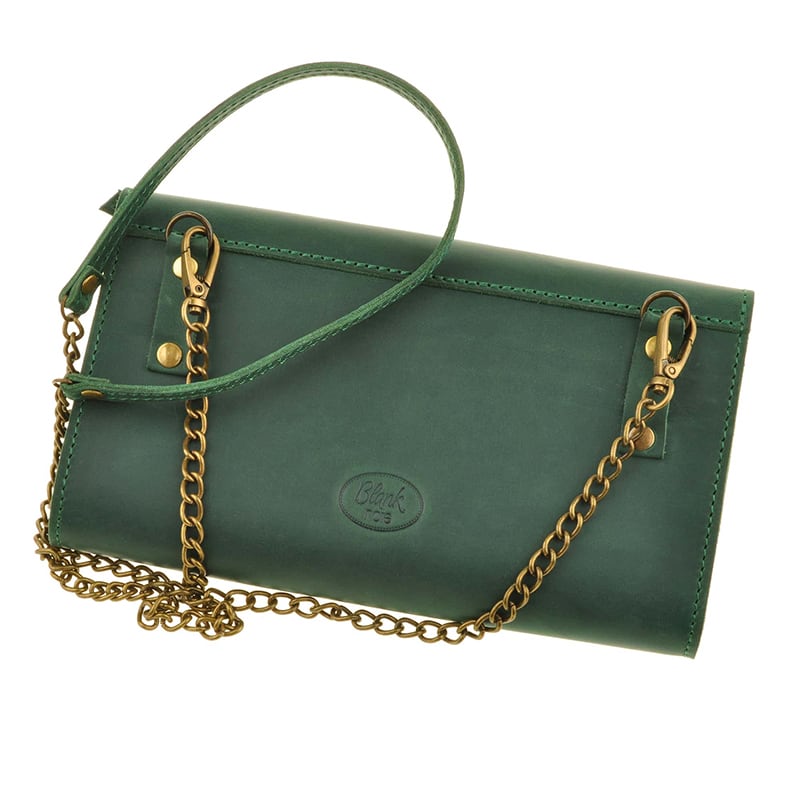Сумка жіноча Combi Clutch green leather