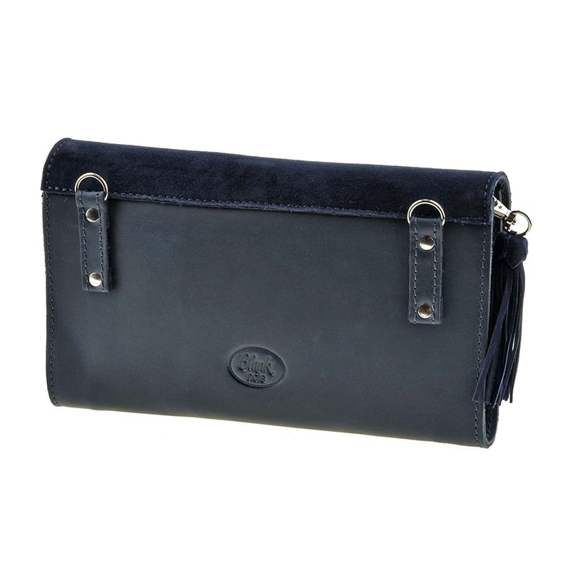 Сумка женская Combi Clutch Velours dark blue leather