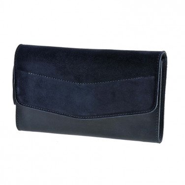 Сумка женская Combi Clutch Velours dark blue leather