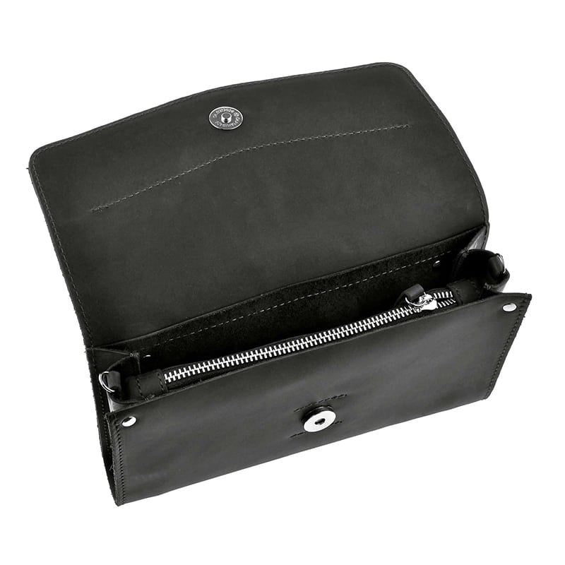 Сумка жіноча Combi Clutch Velours black leather