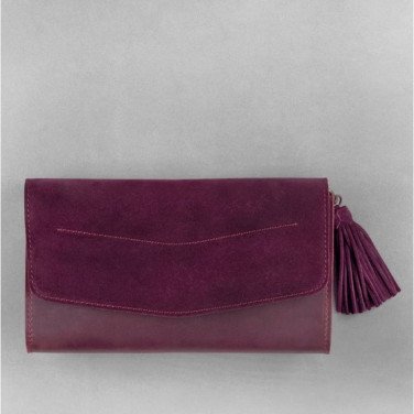 Сумка женская Combi Clutch Velours burgundy leather