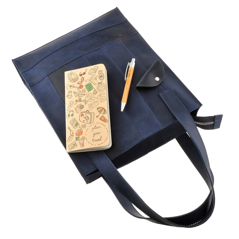 Сумка жіноча Shopper blue leather