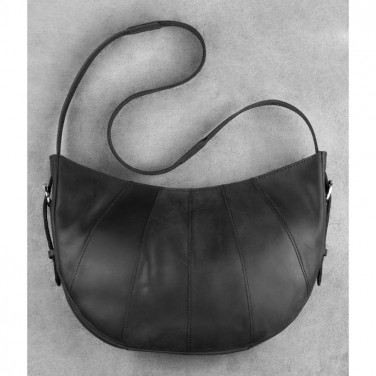 Женская кожаная сумка через плечо Нobo Вag black leather