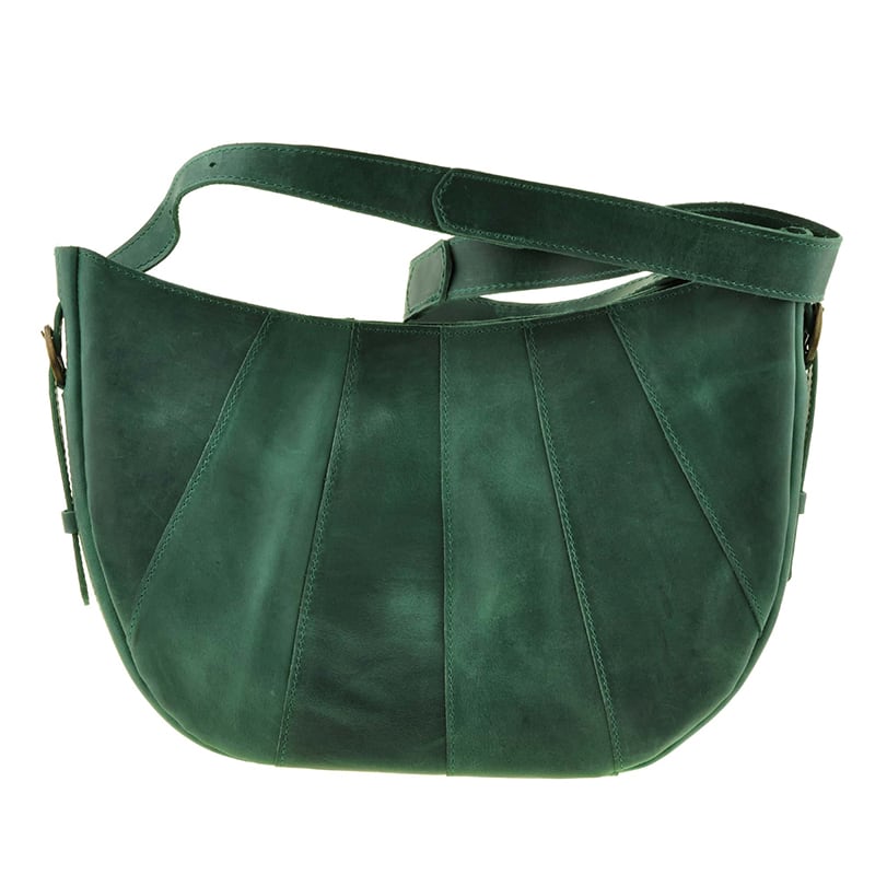 Сумка кожаная Нobo Вag green leather