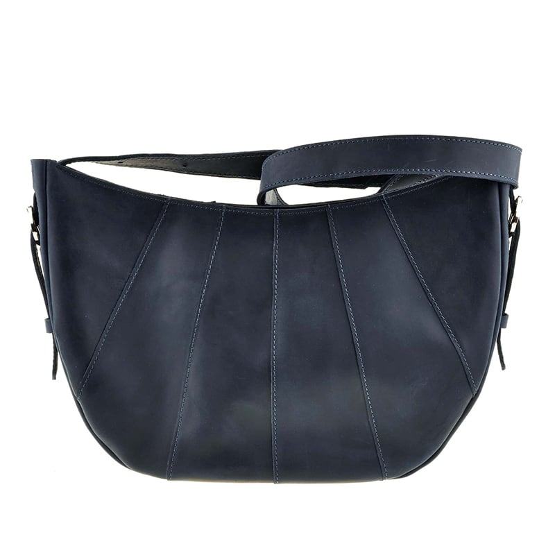Сумка кожаная женская Нobo Вag dark blue leather