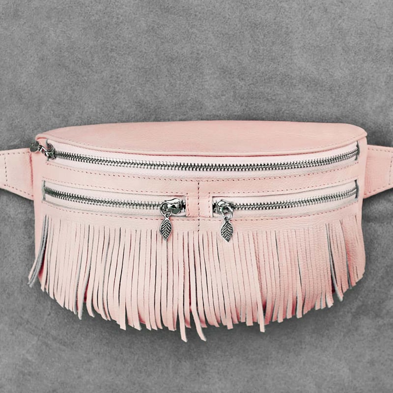 Сумка женская Lumbar bag pink leather 