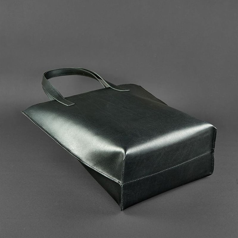 Сумка жіноча шкіряна Shopper black leather