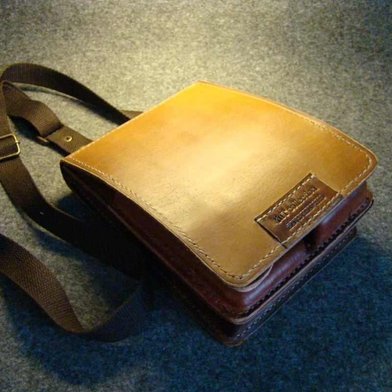 Сумка чоловіча шкіряна Baguette bag brown leather