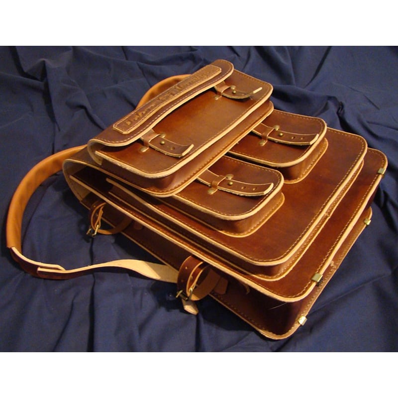 Сумка чоловіча шкіряна Backpack brown leather