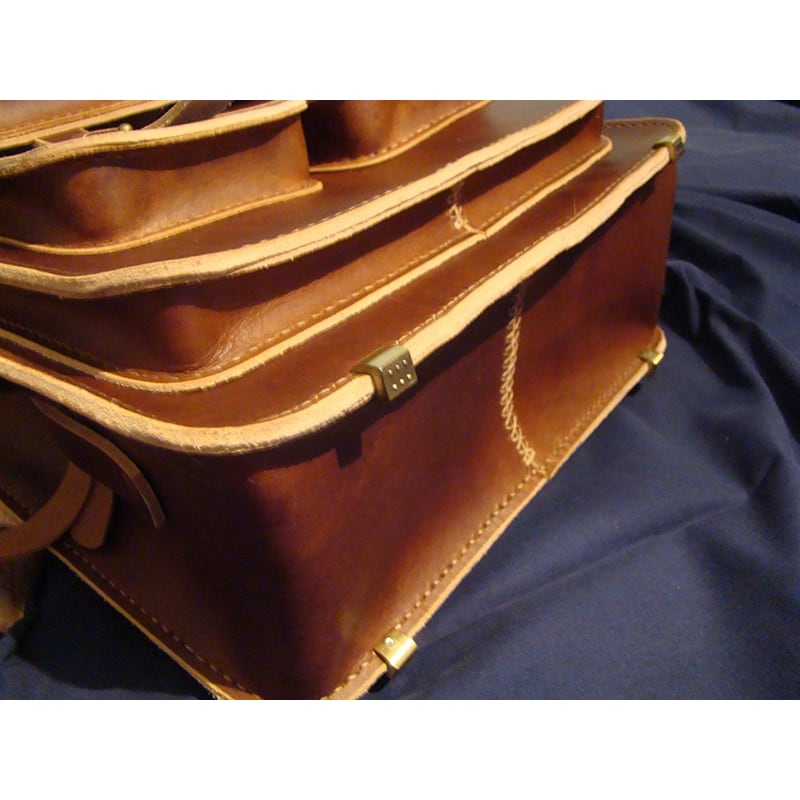 Сумка чоловіча шкіряна Backpack brown leather
