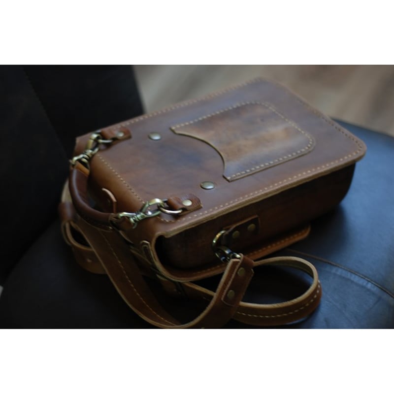 Сумка мужская кожаная Тablet brown leather