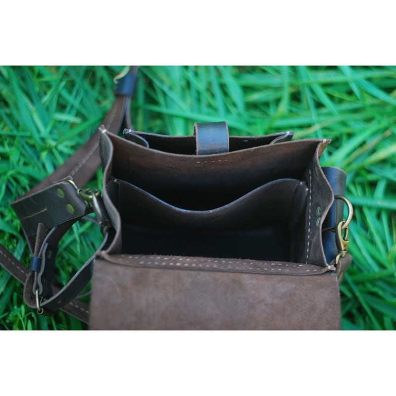 Мужская сумка Messenger bag black leather