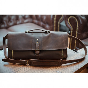 Сумка для інструментів чоловіча шкіряна Surplus bag brown leather