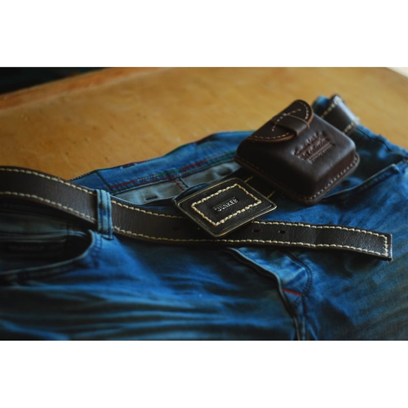 Кожаный портсигар-кошелек Polo brown leather