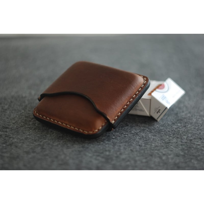 Кожаный портсигар Brigantine brown leather