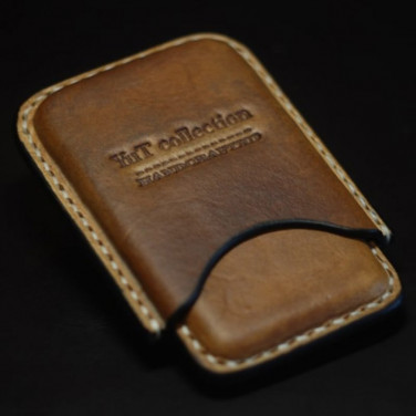 Кожаный портсигар-картхолдер Casablanca brown leather