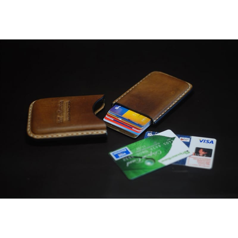 Шкіряний портсигар-картхолдер Topaz brown leather