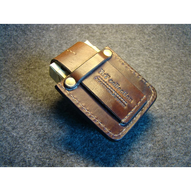 Чохол для сигарет і запальнички Canterbury brown leather