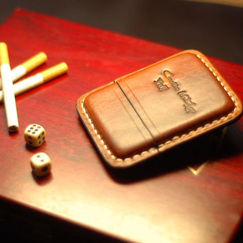 Шкіряний Портсигар Trinité brown leather