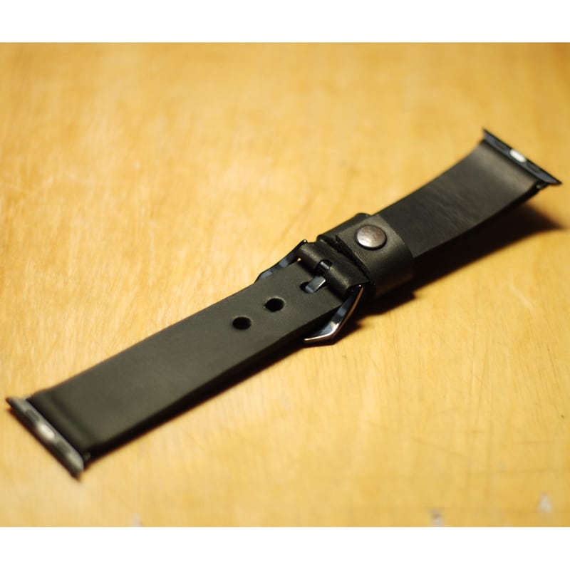 Кожаный ремешок для Apple Watch 40/44 black leather