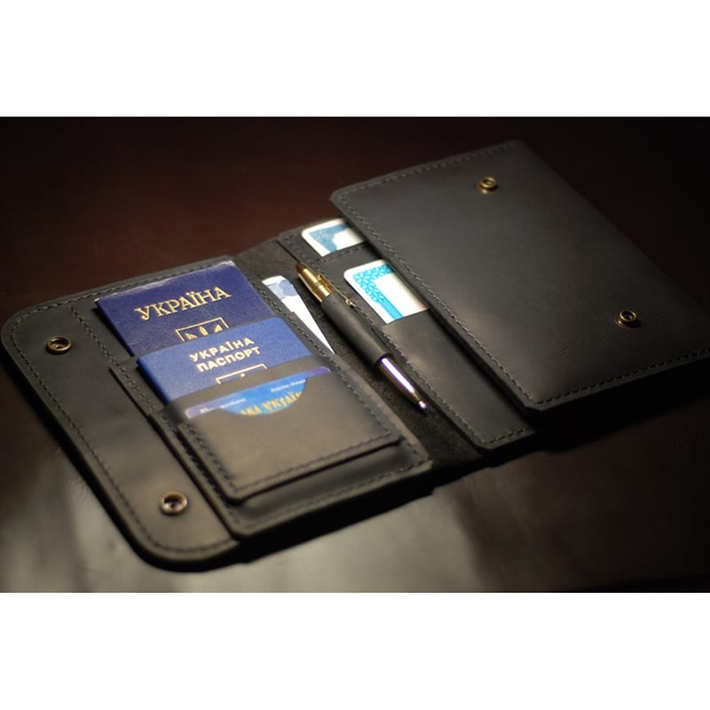 Кожаный органайзер Seaman's Briefcase black leather
