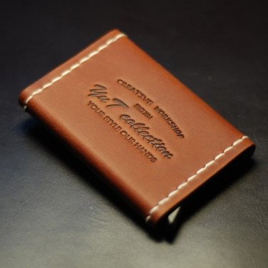 Кожаный картхолдер Card Protector brown leather