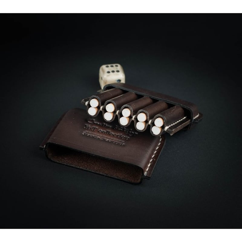 Портсигар Шкіряний Chocolate brown leather