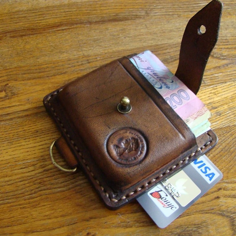 Шкіряний чоловічий гаманець Нolster brown leather