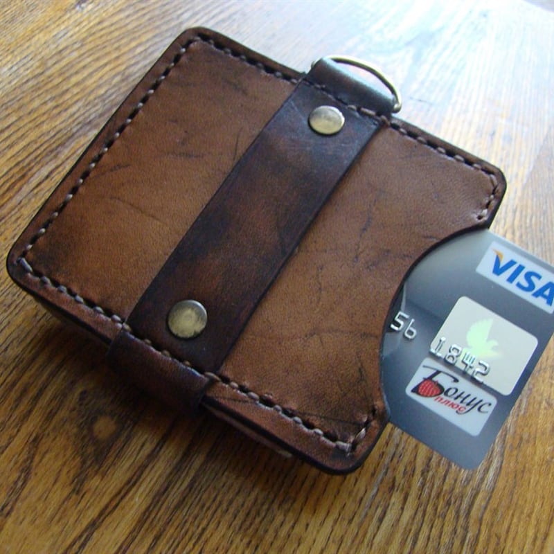 Шкіряний чоловічий гаманець Нolster brown leather