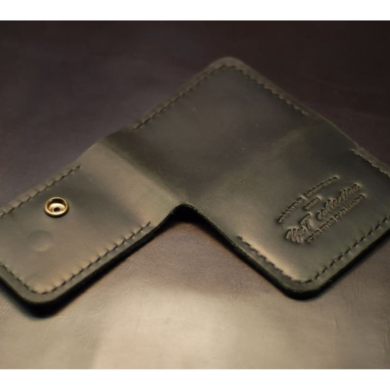Чоловічий шкіряний гаманець Compact black leather