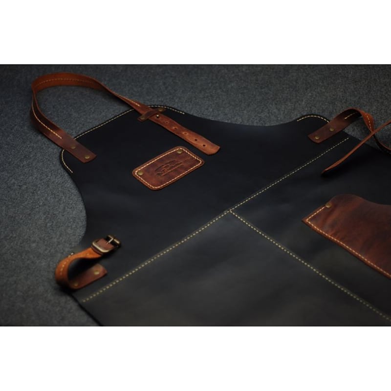 Фартух Шкіряний Professional black leather