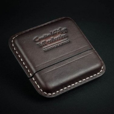 Портсигар кожаный Chocolate brown leather