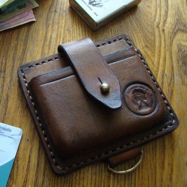 Шкіряний чоловічий гаманець Нolster brown leather