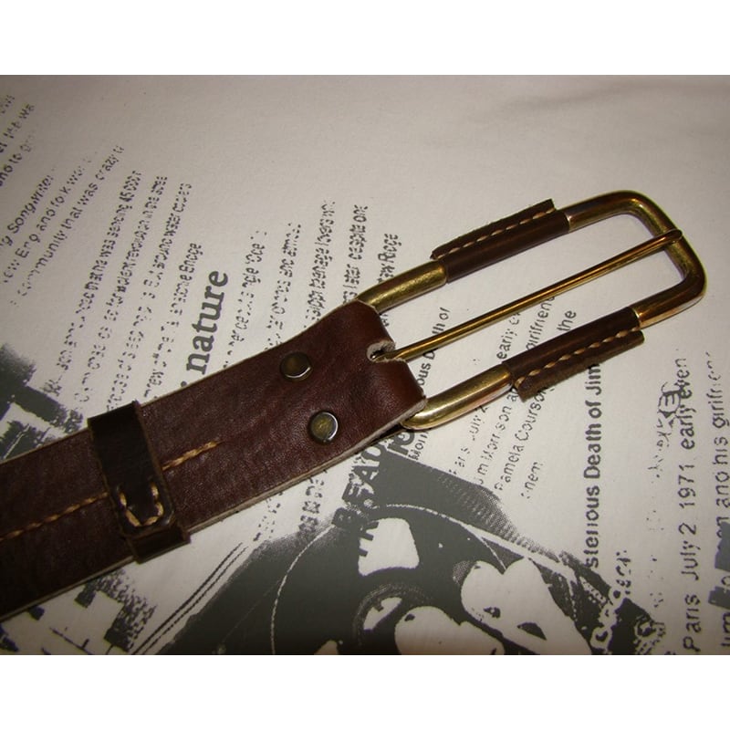 Кожаный ремень ручной работы Graceful Brown Leather