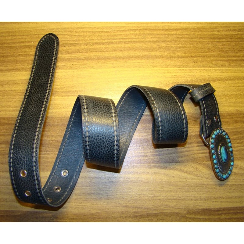 Кожаный ремень Вelt Сompanion Gray Вlue Leather