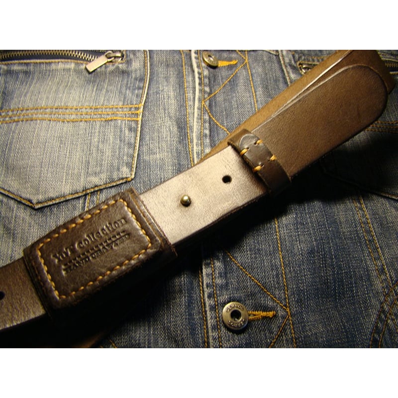 Кожаный ремень ручной работы Cinnamon Brown Leather