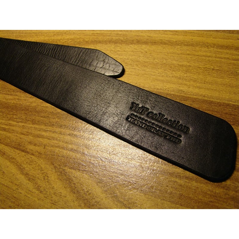 Кожаный ремень ручной работы Retro Black Leather