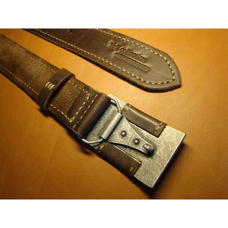 Кожаный ремень ручной работы American Style Brown Leather