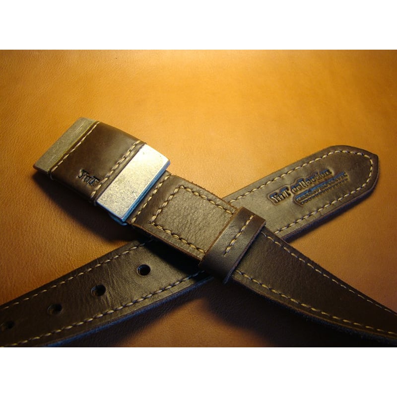 Кожаный ремень ручной работы American Style Brown Leather