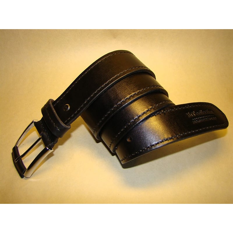 Кожаный ремень ручной работы Your Style Black Leather