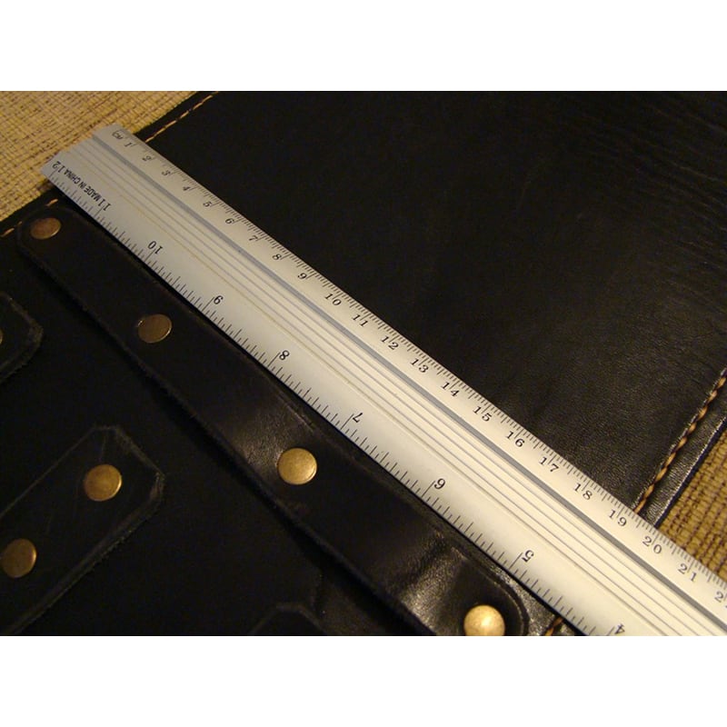 Кожаный ремень ручной работы Triple Cheres Black Leather