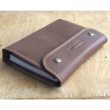 Кожаный блокнот на кольцах Arlington brown leather